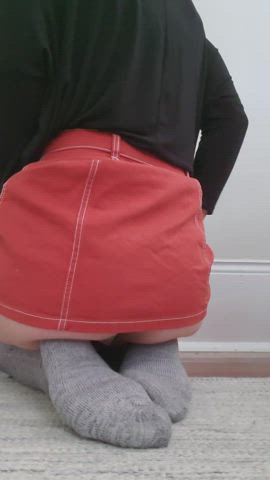 ass knee high socks skirt socks thong trans trans-girls clip