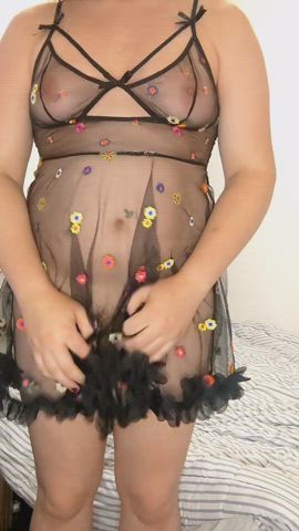 dress flashing girl dick hairy pee peeing piss see through clothing trans clip