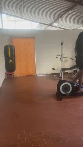 ebony gym latina petite clip