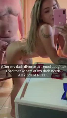 good daughter takes care of daddy