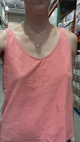 Hope you enjoy my braless saunter through the grocery store