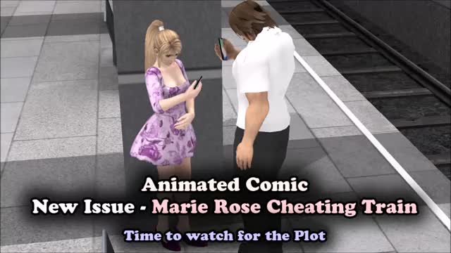 Marie Rose Cheating Train Animated Comic