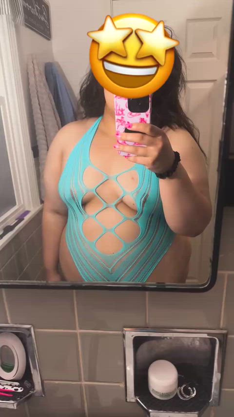 bbw boobs brunette chubby fupa jiggle stretchmarks thick thick thighs tits chubby-girls