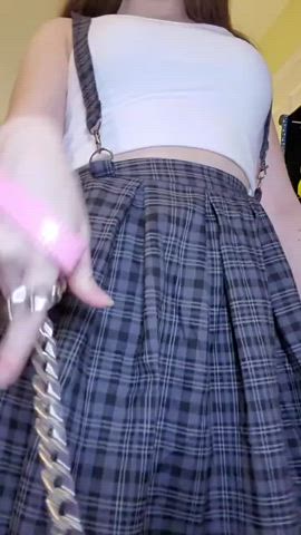 amateur bbc femdom interracial leash lingerie petplay skirt upskirt clip