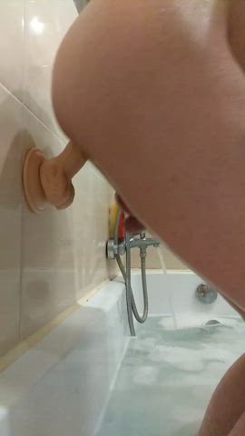 Anal Chastity Dildo Masturbating Shower Sissy Submissive clip