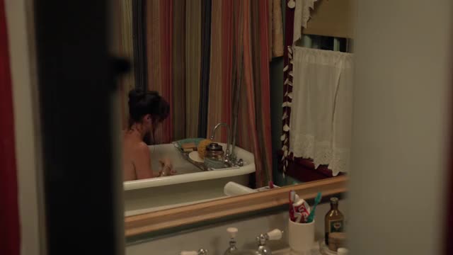 Laura Ramsey topless in Are You Here (1080p, slowmo)