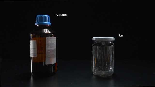 Alchohol in a jar