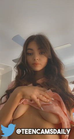 18 Years Old Amateur Cute OnlyFans Petite Small Tits Strip Teen TikTok clip