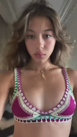 Asian Bikini Selfie clip