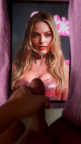 Celebrity Cum Cumshot Margot Robbie Tribute Porn GIF by whoicameto