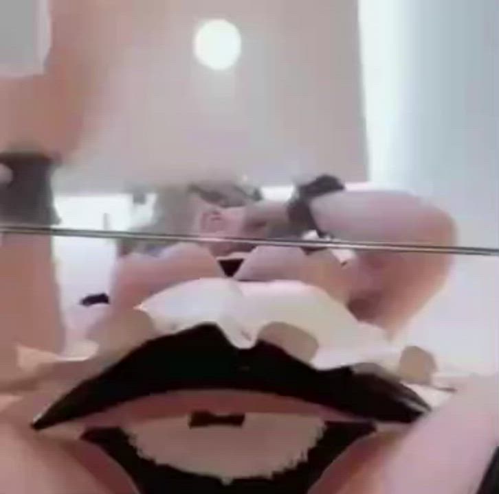 Asian Cosplay Huge Tits Maid POV clip