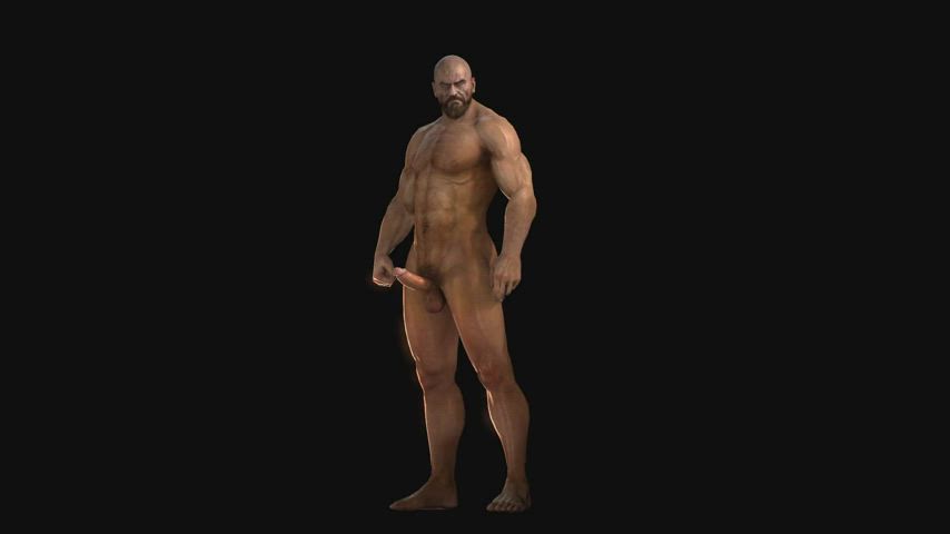 3D Model Muscles Nude SFM clip