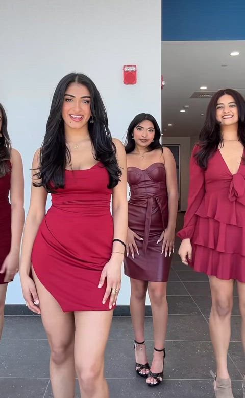 I would kill for those thighs(red dress)