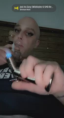 Dancing Femboy Smoking clip