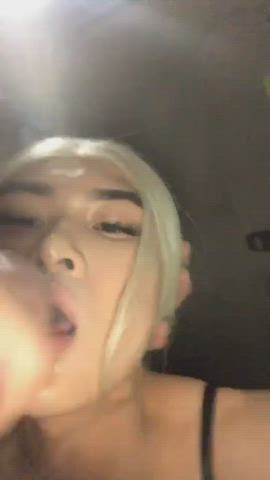 Amateur Asian Blonde Blowjob Cum In Mouth Cumshot