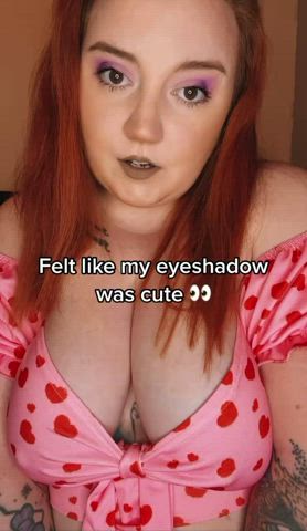 bbw big tits redhead thick tiktok clip