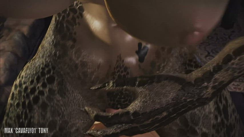 3D Animation Big Tits Breeding Cowgirl Monster Girl POV clip