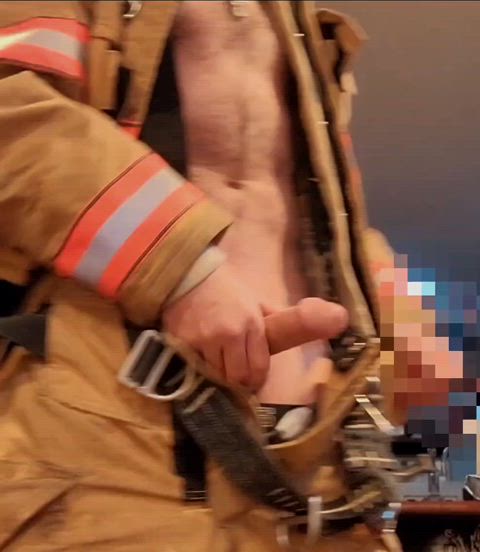 amateur bwc cock cut cock dad daddy monster cock nsfw uniform at-work handjob massive-cock