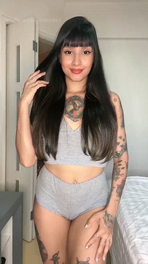 ass dancing latina tanned tattoo tattooed tiktok twerking clip