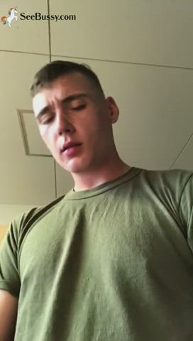 army big dick cock cum cumshot homemade military uniform clip