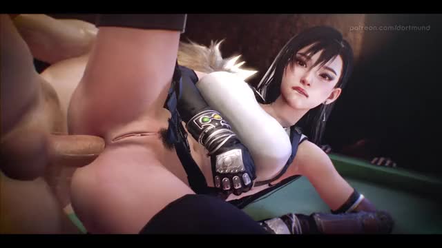 Tifa getting anal from Cloud