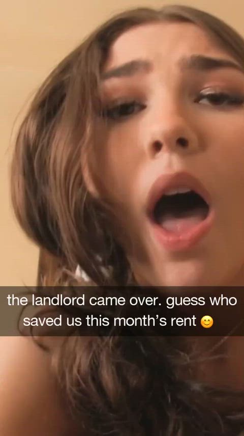 It's not her fault your Landlord has a Massive Cock