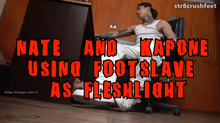 Str8crushfeet – Best Clip Series - Nate and Kapone straight guys using gay foot