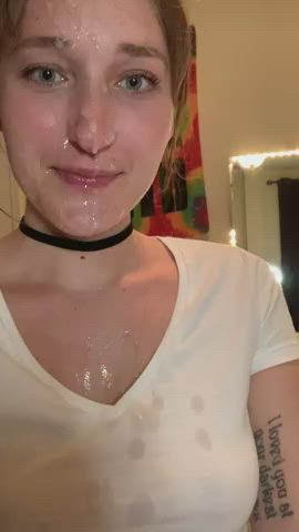 Cumshot Exhibitionism Facial clip