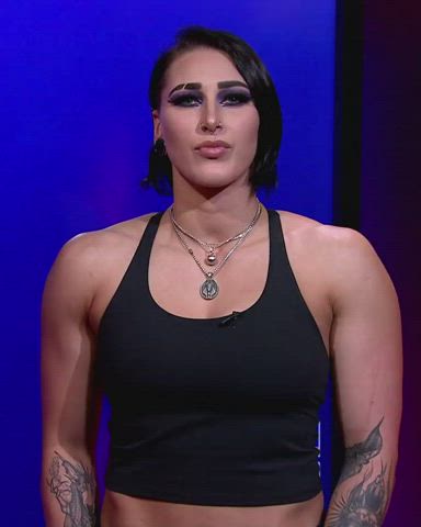 alt big tits busty goth muscles muscular girl natural tits tits wrestling clip