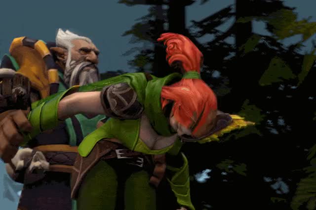 431 1209713 DOTA 2 Lone Druid animated source filmmaker windrunner