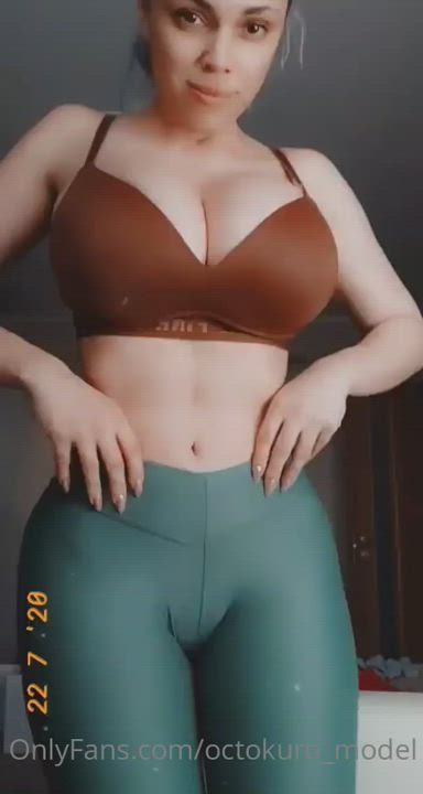 Ass Big Ass Big Tits Bra Curvy Leggings Model Octokuro Pussy clip