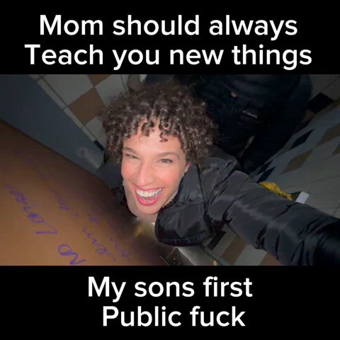 Mom always wanted to be her sons first public fuck