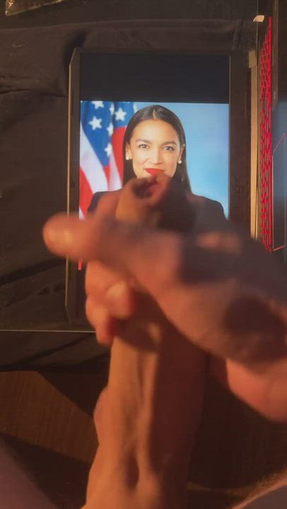 Alexandria Ocasio-Cortez gets a massive load.