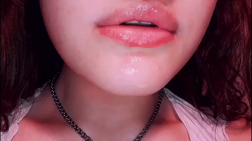 braces spit tongue fetish clip