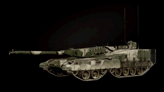 Object 490, hydropneumatic suspension in motion