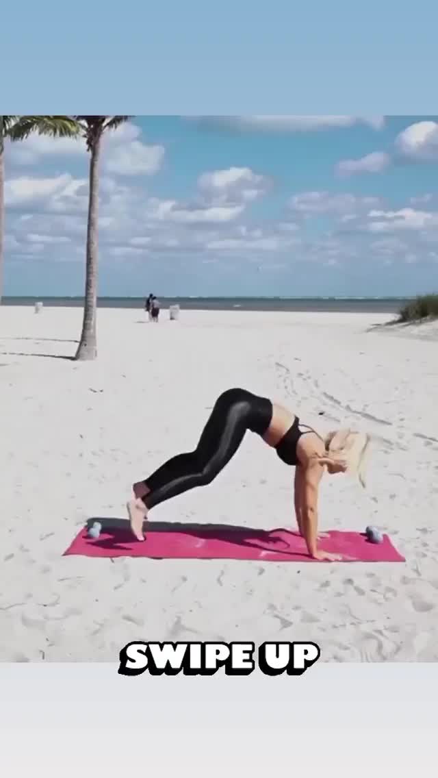 Mandy Rose Sexy Workout on Beach