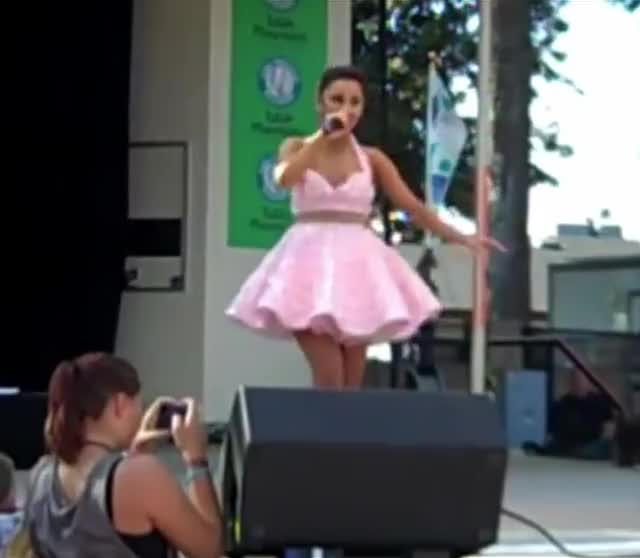 Upskirt 4 - Pink Dress - Fresno Fair - 2012