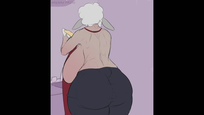 animation big ass kitchen milf rubbing spanking thick wife clip