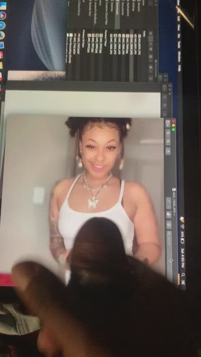 Light skin baddie cum tribute. fat load