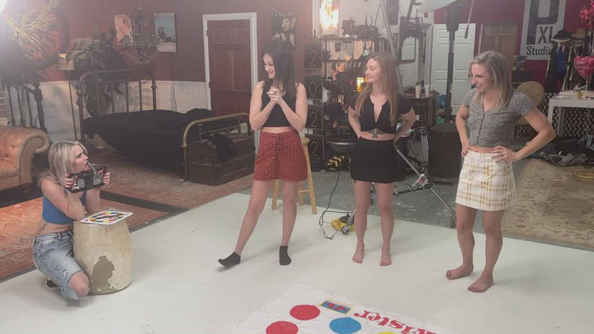 New! Patreon.com/Upskirts - Upskirt Twister with Lora, Devyn and Peyton - Link in
