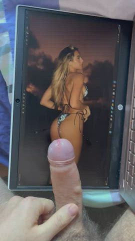 big ass big tits bikini blonde cumshot facial tribute clip