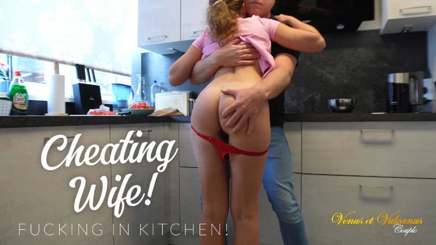 ass babe cheat cheating cuckold cuckquean doggystyle hotwife kitchen kitchen table