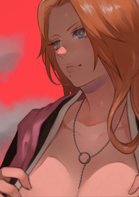 animation anime big nipples big tits cleavage flashing hentai redhead rule34 thick