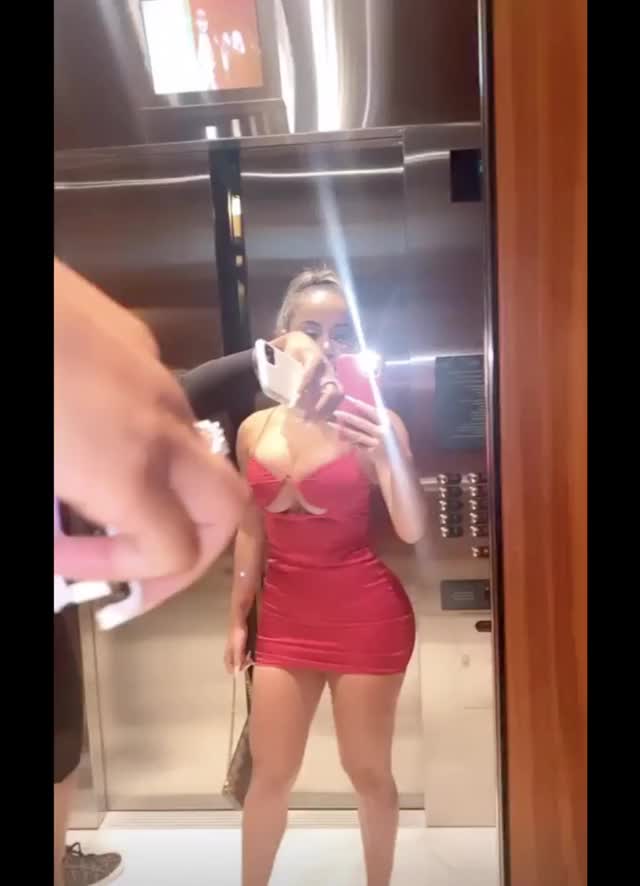 Highlights of a busty bimbo's night on the town