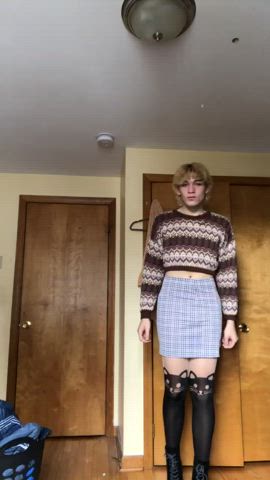 Femboy Heels Skirt clip