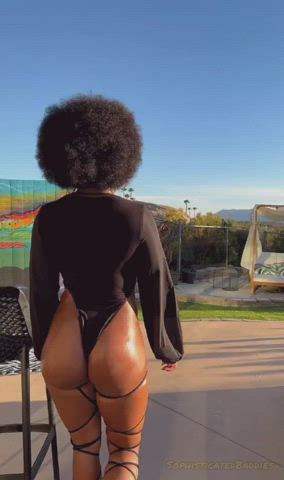 Afro Big Ass Booty Bubble Butt Ebony Teasing Porn GIF by sophisticatedbaddies