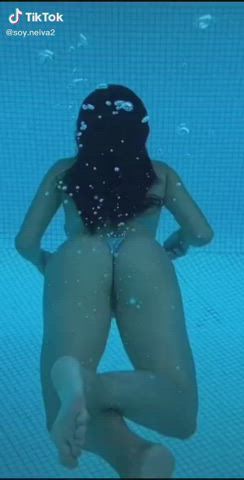 Ass Bikini Pool Tease Thong TikTok clip