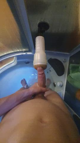 Shooting my load under the shower