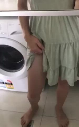 housewife laughing underwear clip