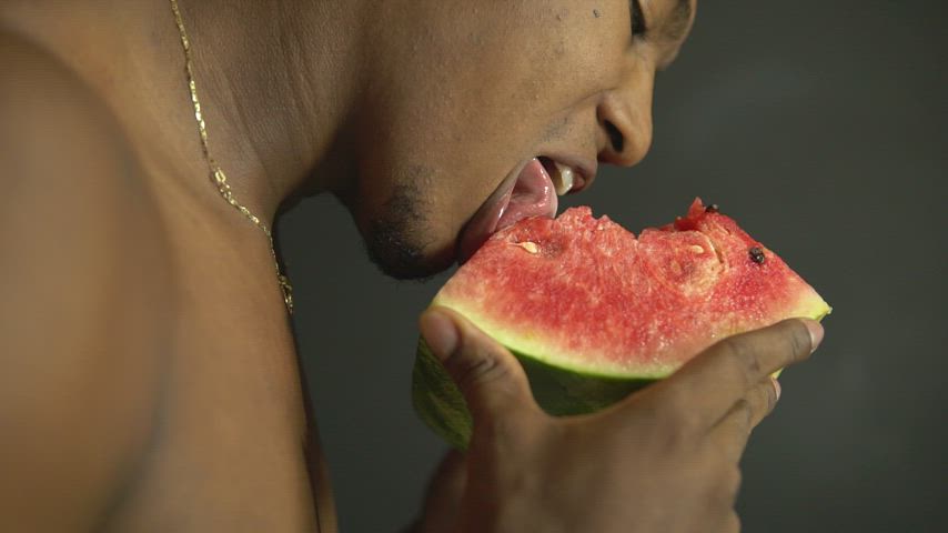 Afro Dominant Domination Fetish Food Fetish Oral Penis Pornstar Squeezing clip
